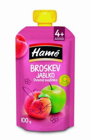 HAMÉ HAMÉ Ovocná svačinka broskev 100 g