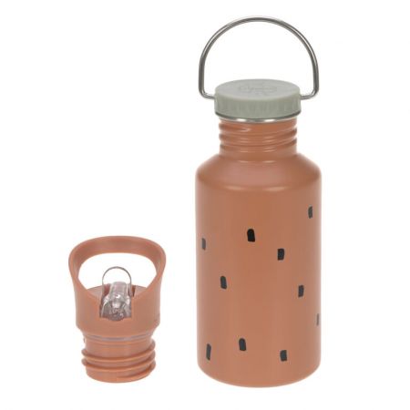 Bottle Stainless Steel Happy Prints caramel