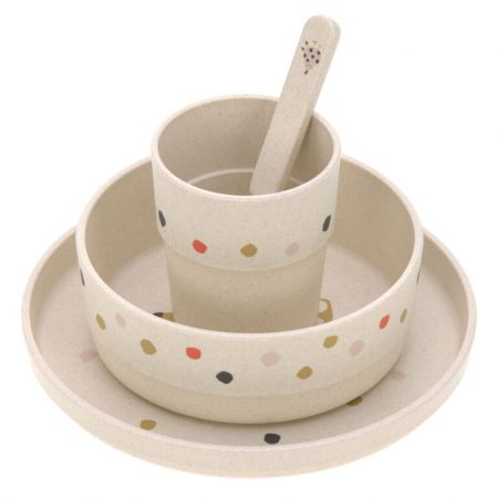 Dish Set PP/Cellulose Little Mateys spicy orange