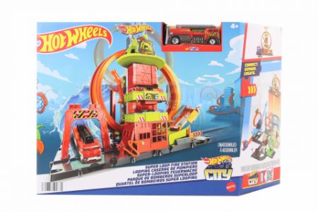 Hot Wheels City super hasičská stanice se smyčkou HKX41 DS59662035