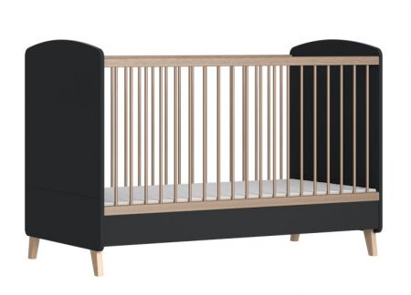 Variabilní postýlka Faktum Colette Antracit 70x140 cm Lišta proti okusu: s lištou Lišta proti okusu: bez lišty