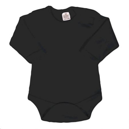 NEW BABY Body dlouhý rukáv New Baby - černé Vel. 80