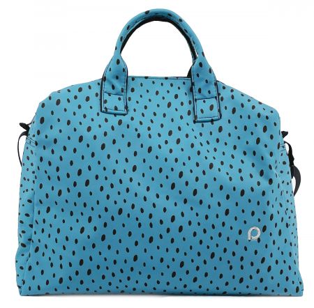 kabela na kočárek Softshell Dots Blue M 4346