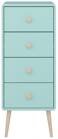 Dětská komoda Greta 004 Cool mint výška 102 cm
