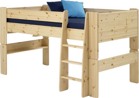 Dřevěná palanda s roštem For Kids 613 výška 113 cm natur lak