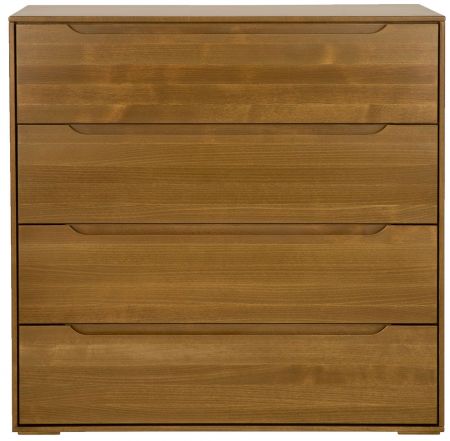 Smontovaná buková komoda se čtyřmi zásuvkami Modern KD424 šířka 90 cm