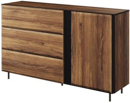 Komoda se skříňkou a zásuvkami Trend 07 otvírací systém Push to open 150 cm