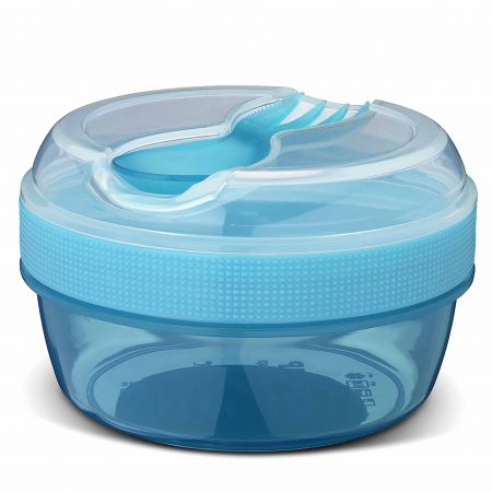 CARL OSCAR Svačinový box s chladícím víčkem Turquoise