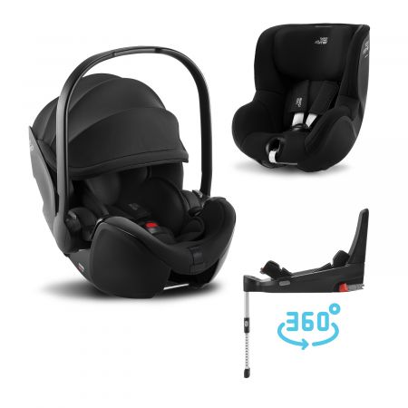 Autosedačka set Baby-Safe 5Z+Flex Base 5Z+Autosedačka Dualfix 3 i-Size, Space Black (Space Black)