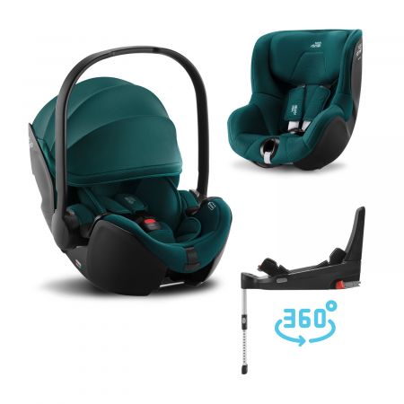 Autosedačka set Baby-Safe 5Z+Flex Base 5Z+Autosedačka Dualfix 3 i-Size, Atlantic Green (Atlantic Green)