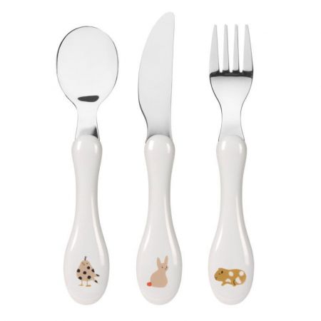 Lässig Cutlery 3pcs Little Mateys příbor-Spicy Orange