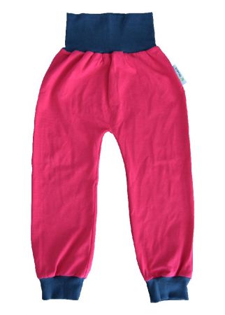 Eko Brouček Dětské baggy tepláčky Fuchsiová 92/98