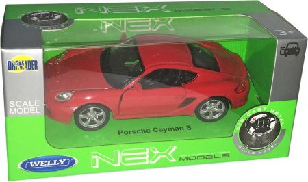 WELLY Auto Porsche Cayman S 11cm kovový model 2 barvy v krabičce DS65111044