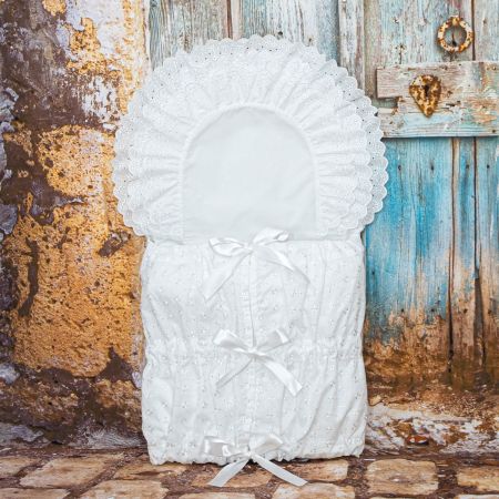 ESITO (handmade) Zavinovačka klasická obdélníková madeira 3 kanýry - 112 x 38 cm / bílá Barva: Bílá, Velikost: 112 x 38 cm ESZAVKLAOBD3KSM