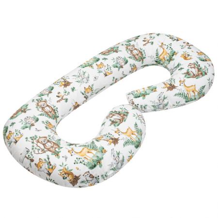NEW BABY Univerzální kojící polštář ve tvaru C New Baby XL Zvířátka bílý