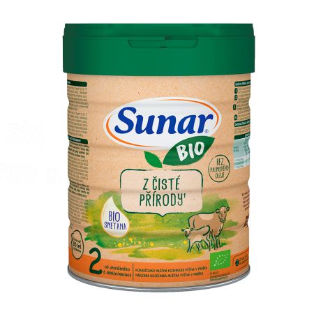 SUNAR SUNAR BIO 2 Mléko pokračovací, 700g