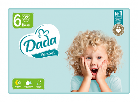 DADA DADA Extra Soft Pleny jednorázové 6 Extra Large (16 kg+) 39 ks