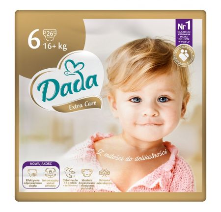 DADA DADA Extra Care Pleny jednorázové 6 Extra Large (16 kg+) 26 ks