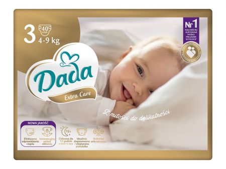 DADA DADA Extra Care Pleny jednorázové 3 Midi (4-9 kg) 40 ks