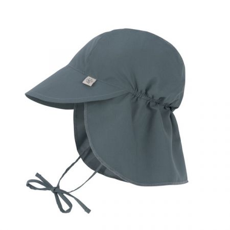 LÄSSIG klobouček s kšiltem SUN PROTECTION FLAP HAT Blue 19-36m