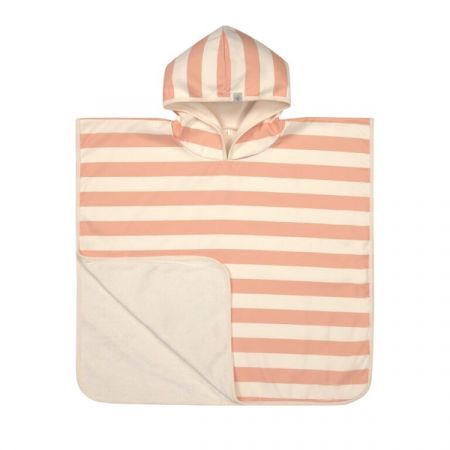 LÄSSIG pončo BEACH PONCHO Block Stripes Milky Peach