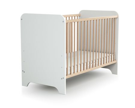 AT4 Postýlka Carrousel 120x60 - 2 boxy White & Beech