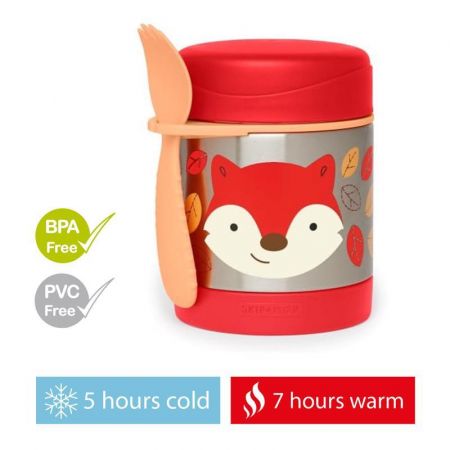 SKIPHOP SKIP HOP Zoo Termoska na jídlo se lžičko/vidličkou Liška 325 ml, 12 m+