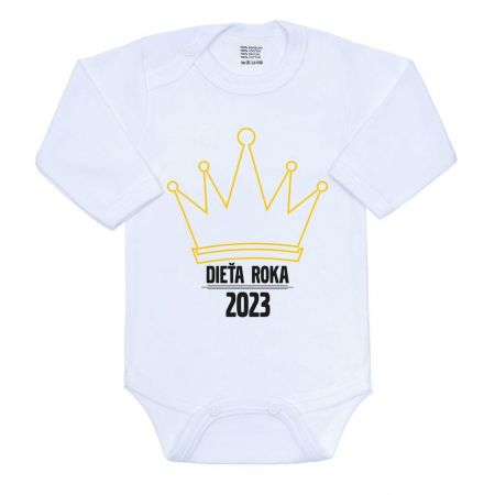 Body s potiskem New Baby Dieťa roka 2023 Bílá 80 (9-12m)