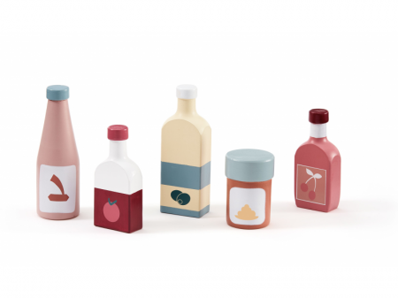 Kids Concept Láhve dřevěné 5 ks Bistro
