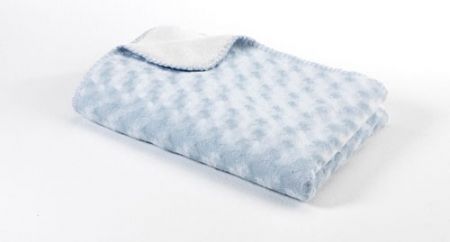 Baby Dan Dětská deka double fleece oboustranná 75x100 light blue