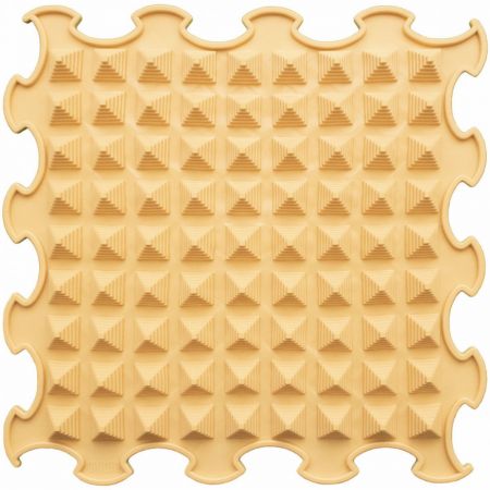 Ortoto Masážní ortopedické podložky Malé pyramidy - tvrdé Mléčná karamelová