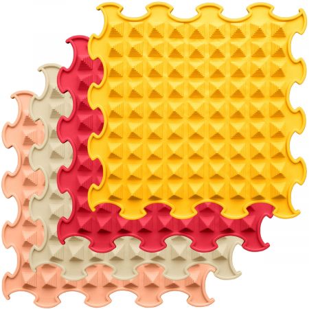 Ortoto Masážní ortopedické podložky Malé pyramidy - měkké  Žlutá