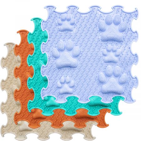 Ortoto Masážní ortopedické podložky Šťastné tlapky - tvrdé Tyrkysová