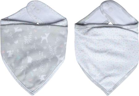 Bebe-Jou Bandana slintáček Bébé-jou Sweet Deer 2ks Barva: šedé