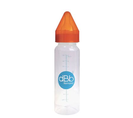 dBb Remond dBb kojenecká lahvička PP 270 ml, savička NN. Silikon, Orange Barva: oranžové