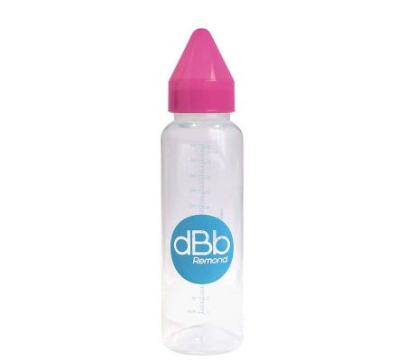 dBb Remond dBb dětská lahvička PP 360ml, savička 4+, silikon, Pink Barva: růžové