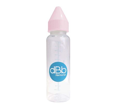 dBb Remond dBb dětská lahvička PP 360ml, savička 4+měs. Kaučuk, Pink Barva: růžové