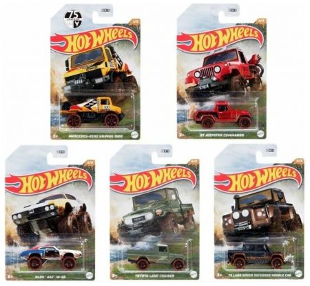 Mattel Hot Wheels Tématické auto - Mud runners