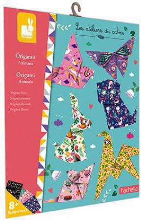 Janod Atelier Origami papírové skládačky Zvířátka Mini 8+