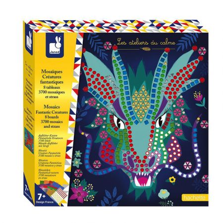 Janod Mozaika Fantastická zvířata Atelier Sada Maxi 7+