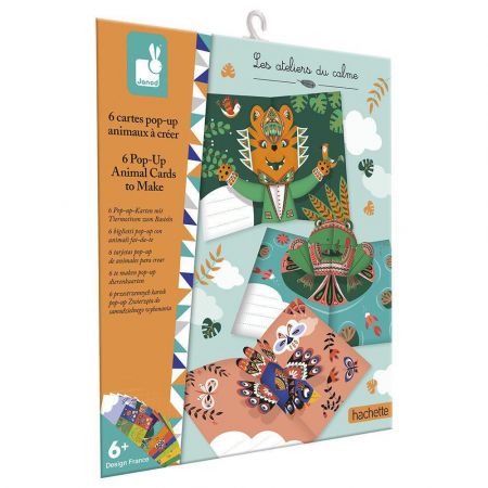 Janod Atelier Sada Mini Origami Pohlednice se zvířátky od 6 let
