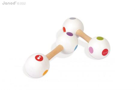 Janod Dřevěné rumbakoule pro děti Confetti Maracas