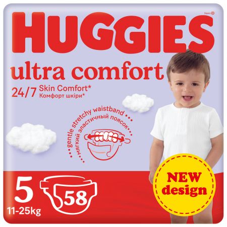 HUGGIES HUGGIES® Pleny jednorázové Ultra Comfort Mega 5 (11-25 ks) 58 ks