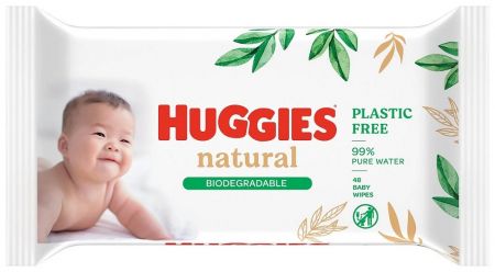 HUGGIES HUGGIES® Natural Pure Water Ubrousky vlhčené 48 ks