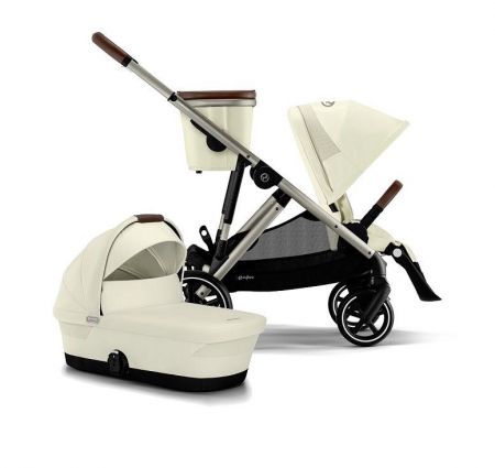 Cybex Gazelle S sourozenecký kočárek-Seashell Beige/Taupe Frame