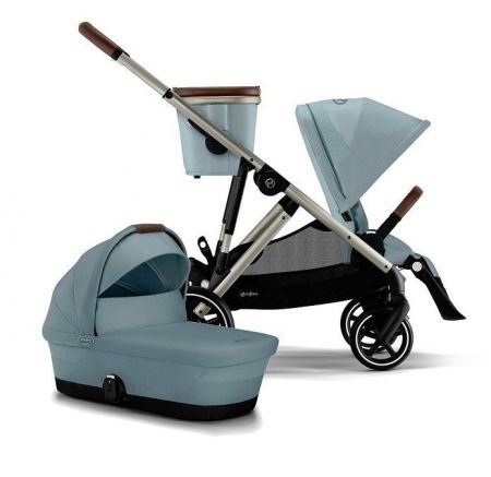 Cybex Gazelle S sourozenecký kočárek-Sky Blue/Taupe Frame