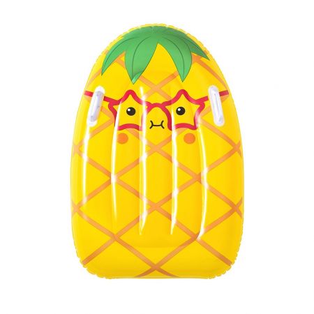 BESTWAY Dětské nafukovací lehátko s úchyty Bestway Ananas 84cm x 56cm