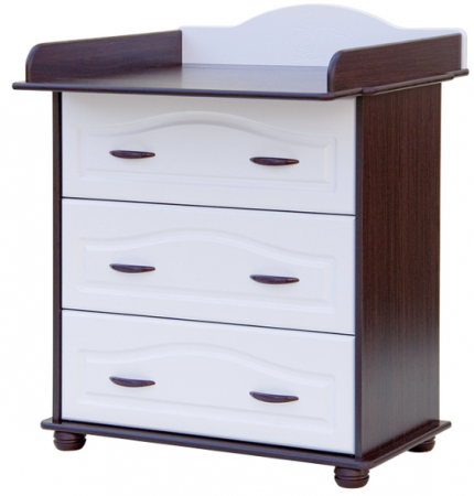 Přebalovací komoda Scarlett - wenge - bílá (MDF) 849