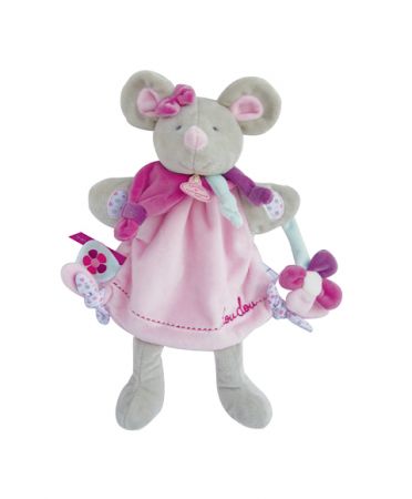 Doudou et Compagnie Paris | Doudou Plyšový maňásek myška 28 cm DS35442017