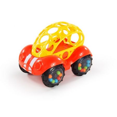 Oball OBALL Hračka autíčko Rattle&Roll Oball™ červeno/žluté 3m+